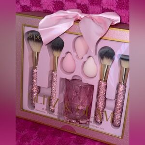 NEW Glitz & Glam Pink Sparkle JUMBO Brush Bundle